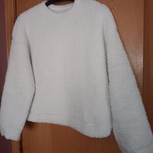 Studio 1940 Soft White Crew Neck Sweater